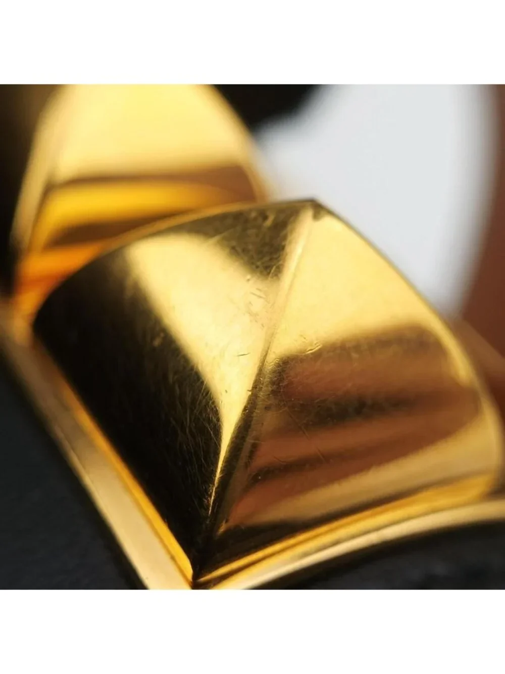 Hermes Collier de Chien Black Gold Leather S Si?q Bracelet - Picture 13 of 15